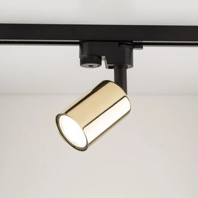 Faretto per sistema a binario TOP 1xGU10/10W/230V oro/nero