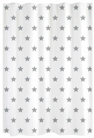 Tenda da Doccia Gelco Stelle Grigio Poliestere Bianco 180 x 200 cm