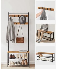 Appendiabiti da terra NAVOR marrone/nero