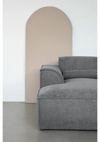 Divano angolare componibile grigio (con penisola a sinistra) Flex Felix – Miuform