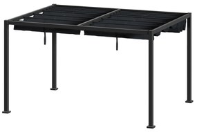 Gazebo 4x3 m grafite e ardesia Zalya