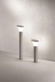 Paletto ares h.80cm silver 1 luce attcco e27 d.17,5cm