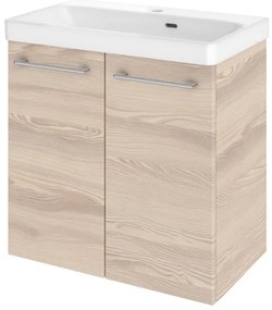 Mobile da bagno sotto lavabo SENSEA Remix marrone opaco L 60 x H 57.7 x P 33 cm 2 ante, lavabo non incluso