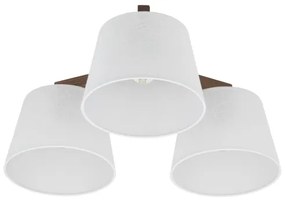 Brilagi - Plafoniera da soffitto LATTE 3xE27/15W/230V pino/bianco