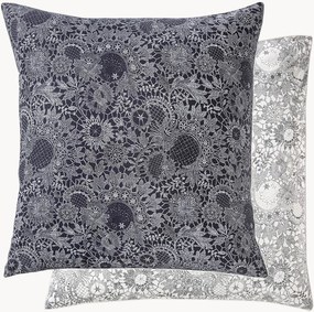 Federa reversibile in cotone percalle Guipures