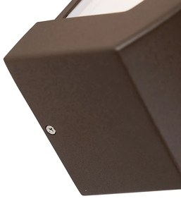 Applique da parete moderna marrone ruggine IP44 - Hurricane 1