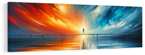 Quadro su tela – Ponte di luce tra due mondi