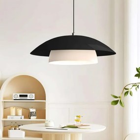 Lampadario a sospensione con cavo MOONLIGH 1xE27/40W/230V nero