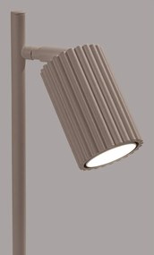 Lampada da tavolo grigio tortora in metallo (altezza totale 43 cm) Gleam – Sollux