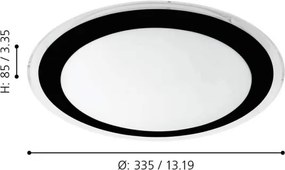 Eglo 99404 - Plafoniera LED COMPETA LED/18W/230V