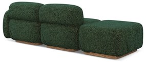 Chaise lounge componibile verde scuro (con penisola a destra) Ailani – Makamii