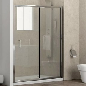 Kamalu - porta doccia nicchia 130cm altezza 180cm modello k410n