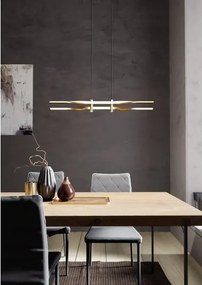 Eglo 901226 - Lampadario LED a sospensione con cavo COLMEAL LED/21W/230V, dorato