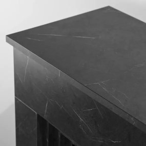 Camino a bioetanolo da terra BELLINI marmo Nero Made in Italy L96 x P35 x H96