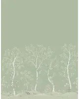 Cole & Son Carta da parati panoramica Seasonal Woods Silk - Jade Silk