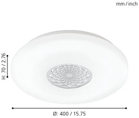 Eglo 96026 - Plafoniera LED CAPASSO 1 LED/24W/230V