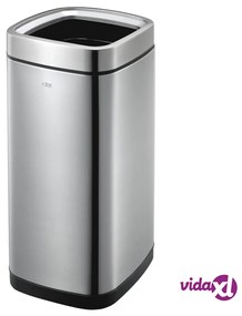 EKO Pattumiera Aperta Laguna 35 L Argento Opaco