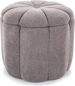 Pouf Tup grigio con contenitore – Ø45×40 cm
