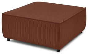 Pouf in velluto a coste color mattone Nihad modular - Bobochic Paris