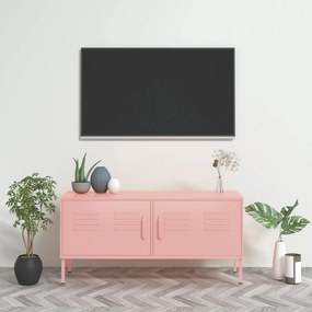 Mobile Tv Rosa 105x35x50 Cm İn Acciaio /