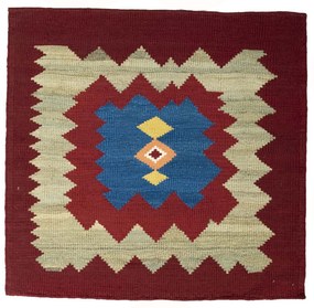 Kilim Tappeto persiano 100 x 110 (Iran) Tessuto A Mano