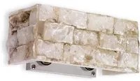 Applique Rustica-Country Carrara Alabastro 2 Luci G9 3W 3000K Luce Calda