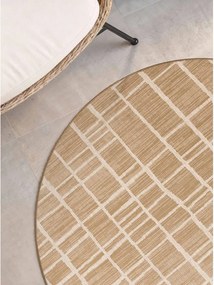 Tappeto da interno/esterno rotondo color crema/di colore naturale ø 160 cm Haringey Crouch – Ted Baker