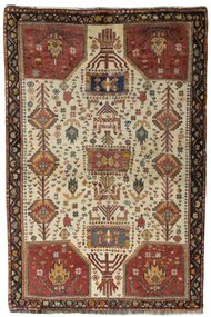 Gabbeh Tappeto persiano 150 x 100 Beige (Iran) Annodato A Mano