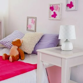 Rabalux 4379 - Lampada da tavolo ELLIE E14/40W bianco