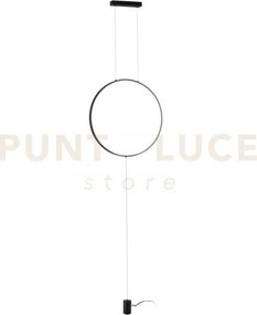 Piantana  a sospensione led portal nera 20w 2400lm cct 3000k 4000k ...