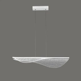 Lampadario LED neoclassico Bianca bianco Ø88cm, luce calda 3000 lumen, MANTRA