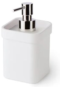 Dispenser sapone per bagno d'appoggio Saeta bianco/nero in acrilico