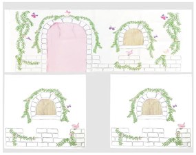 Set di 3 tende da letto in cotone Birdy - Vipack