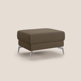 Star Pouf con piedini alti in microfibra impermeabile T11 marrone