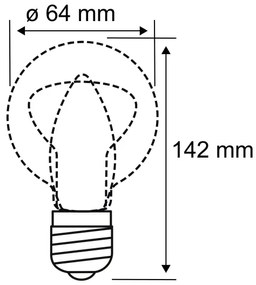 Lampadina LED INNER ST64 E27/3,5W/230V 1800K - Paulmann 28880