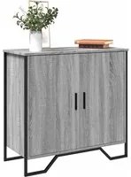 Credenza Grigio Sonoma 78x35,5x74,5 cm in Legno Multistrato 848542