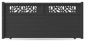 Cancello scorrevole, alluminio, modello Bologna, Antracite, 3600 x 1300 mm, configura individualmente