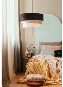 Duolla - Lampadario a sospensione con filo DEVON 1xE27/40W/230V diametro 45 cm nero/beige