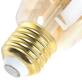 Set di 3 lampade LED E27 dimmerabili ST64 goldline 5W 380 lm 2200K