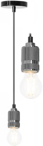 Lampada Da Soffitto Pensile Montatura Chome Black APP350-1CP