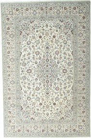 Kashan Tappeto 200x310 Beige (Iran) Annodato A Mano