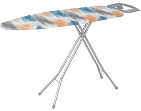 Costway Asse da stiro con supporto per ferro da 149x38cm, Tavolo da stiro in acciaio al carbonio con altezza regolabile 2 Colori