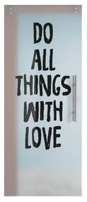 Anta per porta scorrevole Love in vetro nero, L 88 x H 215 cm spessore 10 mm, apertura sinistra