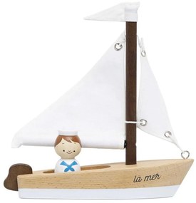 Le Toy Van - Barca a vela in legno con capitano faggio