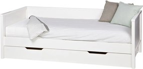 Cassetto inferiore bianco per letto , 200 × 90 cm Nikki - WOOOD