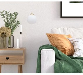 Lampadario a sospensione con supporto rigido FIRA 1xE27/60W/230V oro