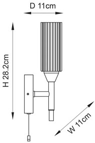 Endon 97171 - Applique da bagno NATORI 1xG9/3W/230V IP44 cromo lucido