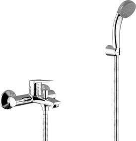 Rubinetto per vasca getto aerato Brio cromo OTTONE MELODA con doccino