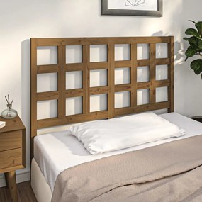 Testiera Per Letto Ambra 125,5x4x100 Cm Legno Massello Di Pino /
