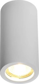 Plafoniera LED GU10 e GU5.3 in Gesso Pitturabile Rotonda Ø70x140mm